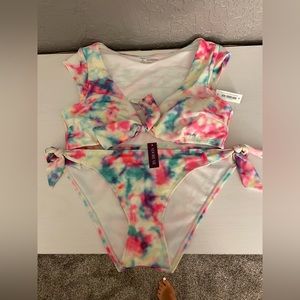Adore Me tye dye bikini. Size M NWT.